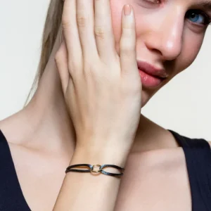 XENOX Armbänder^TWIN TIES Armband 925/- Sterlingsilber, 18k Vergoldung goldfarben