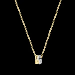 XENOX Halsketten^TWO TONE Halskette 925/- Sterlingsilber, 18k Vergoldung gold/silberfarben