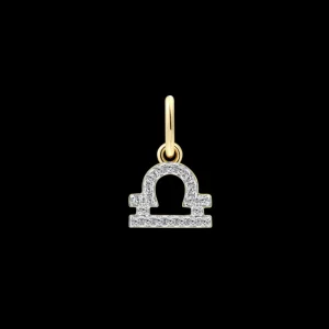 XENOX Charms^WAAGE Charm 925/- Sterlingsilber, 18k Vergoldung