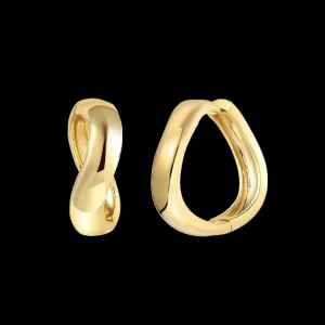 XENOX Ohrringe^WAVE Ohrringe 925/- Sterlingsilber, rhodiniert