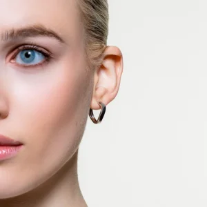 XENOX Ohrringe^WAVE Ohrringe 925/- Sterlingsilber, rhodiniert