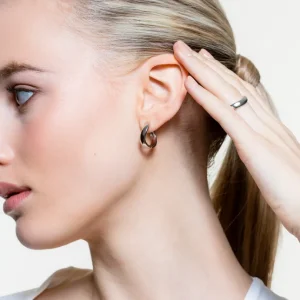 XENOX Ohrringe^WAVE Ohrringe 925/- Sterlingsilber, rhodiniert