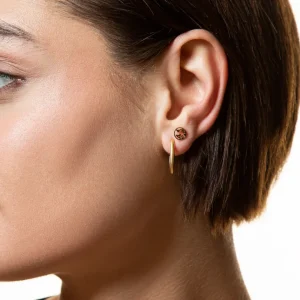 XENOX Ohrringe^WELTKUGEL Ohrringe 925/- Sterlingsilber, rhodiniert