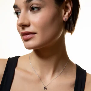 XENOX Ohrringe^WELTKUGEL Ohrringe 925/- Sterlingsilber, rhodiniert