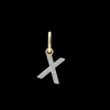 XENOX Charms^X LETTER Charm 925/- Sterlingsilber, 18k Vergoldung