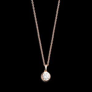 XENOX Halsketten^ZARGE Halskette 925/- Sterlingsilber, rosé vergoldet roséfarben