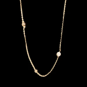 XENOX Halsketten^ZARGE Halskette 925/- Sterlingsilber, rhodiniert