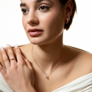 XENOX Halsketten^ZARGE Halskette 925/- Sterlingsilber, rosé vergoldet roséfarben