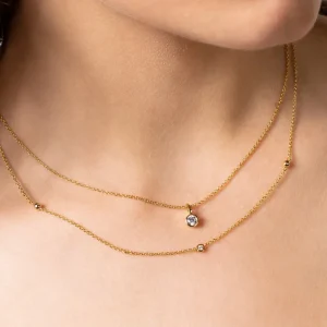 XENOX Halsketten^ZARGE Halskette 925/- Sterlingsilber, rhodiniert