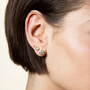 XENOX Ohrringe^ZARGE Ohrringe 925/- Sterlingsilber, rhodiniert