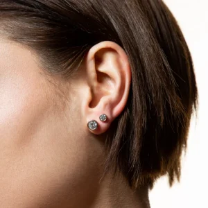 XENOX Ohrringe^ZARGE Ohrringe 925/- Sterlingsilber, rhodiniert