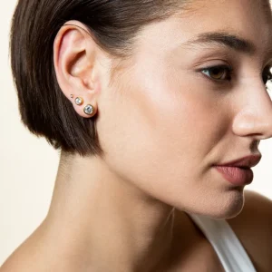 XENOX Ohrringe^ZARGE Ohrringe 925/- Sterlingsilber, rhodiniert