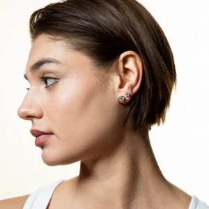 XENOX Ohrringe^ZARGE Ohrringe 925/- Sterlingsilber, rhodiniert