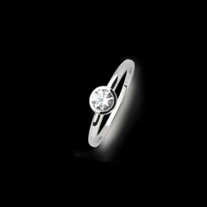 XENOX Ringe^ZARGE Ring 925/- Sterlingsilber, rhodiniert