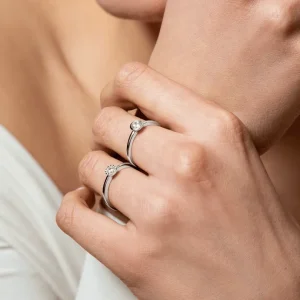 XENOX Ringe^ZARGE Ring 925/- Sterlingsilber, rhodiniert