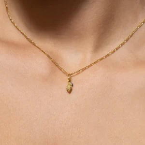 XENOX Charms^ZITRONE Charm 925/- Sterlingsilber, 18k Vergoldung goldfarben