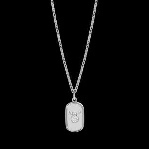 XENOX Halsketten^ZODIAC Stier Halskette 925/- Sterlingsilber, rhodiniert