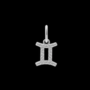 XENOX Charms^ZWILLING Charm 925/- Sterlingsilber, 18k Vergoldung